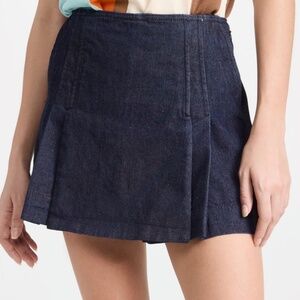 Tory Burch Denim Skort in Dark Blue